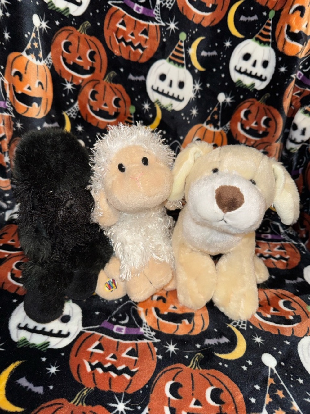 Webkinz lot of three sheep, poodle, and lab